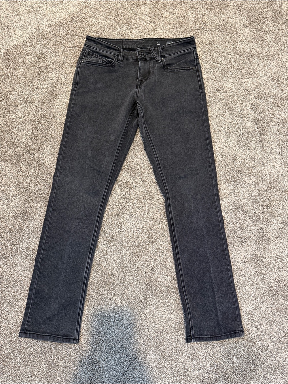 Black men’s Volcom Slim Straight Jeans